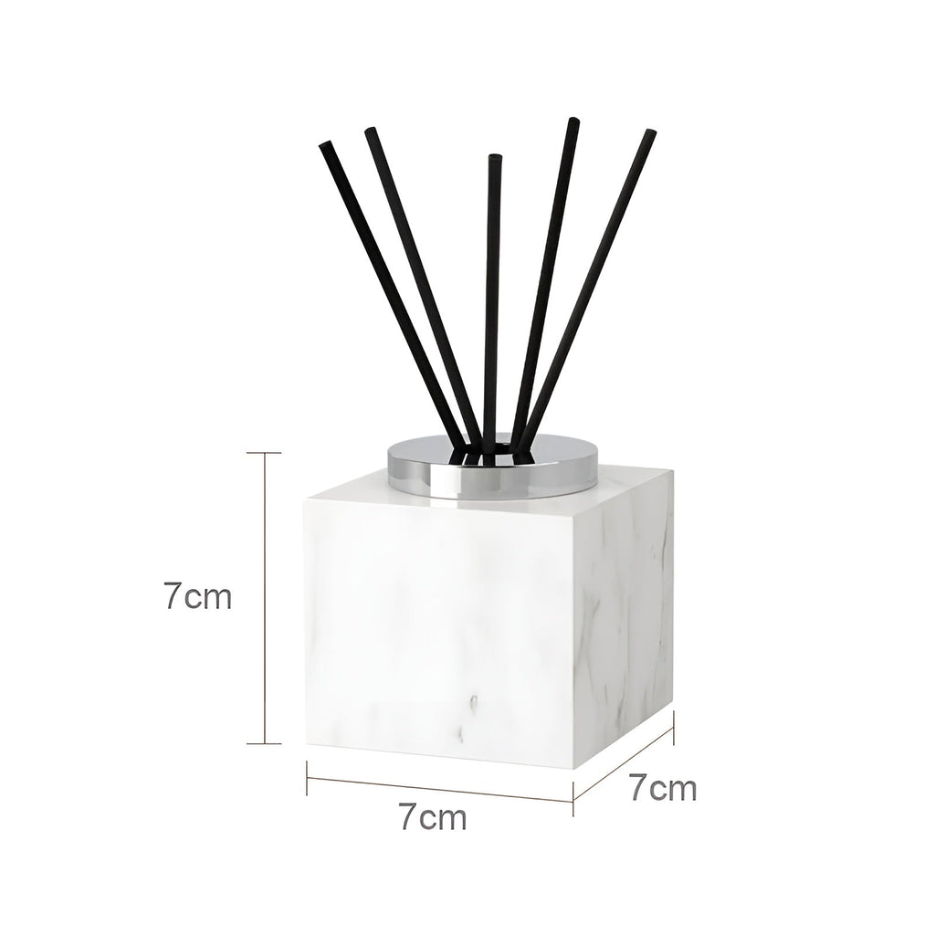 Set da Bagno in Marmo Bianco – Dispenser per Sapone, Porta Sapone, Spazzola per WC & Vassoio | Eleganti Accessori da Bagno