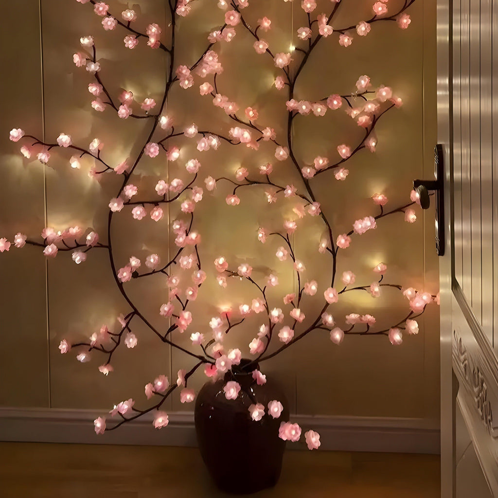 BlossomAura Light – Lampada LED USB a tema fiori di ciliegio