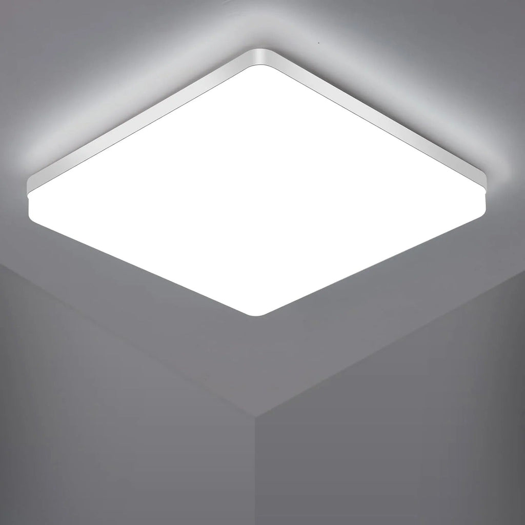 Lampada da soffitto LED quadrata – Luce uniforme e piacevole | Adatta per soggiorno e bagno