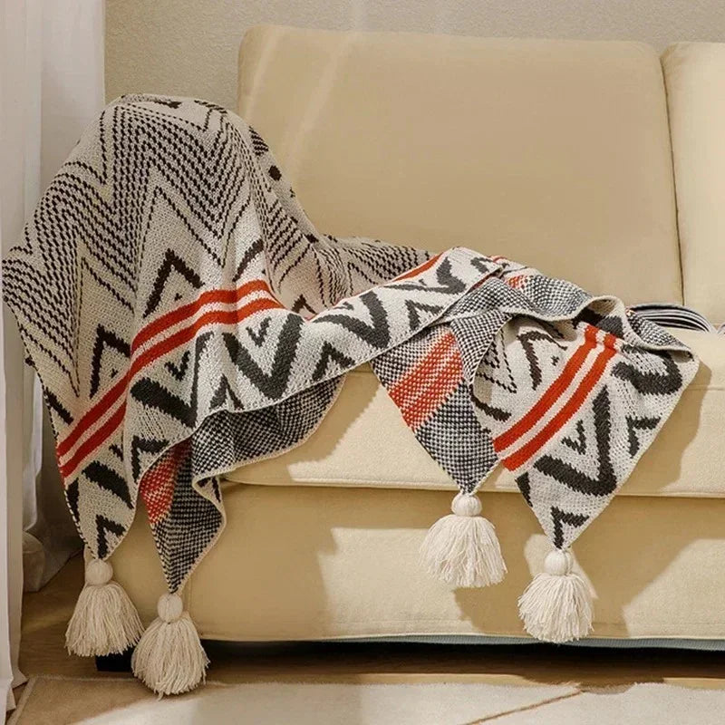 Morisse Coperta Tricot Bohemien