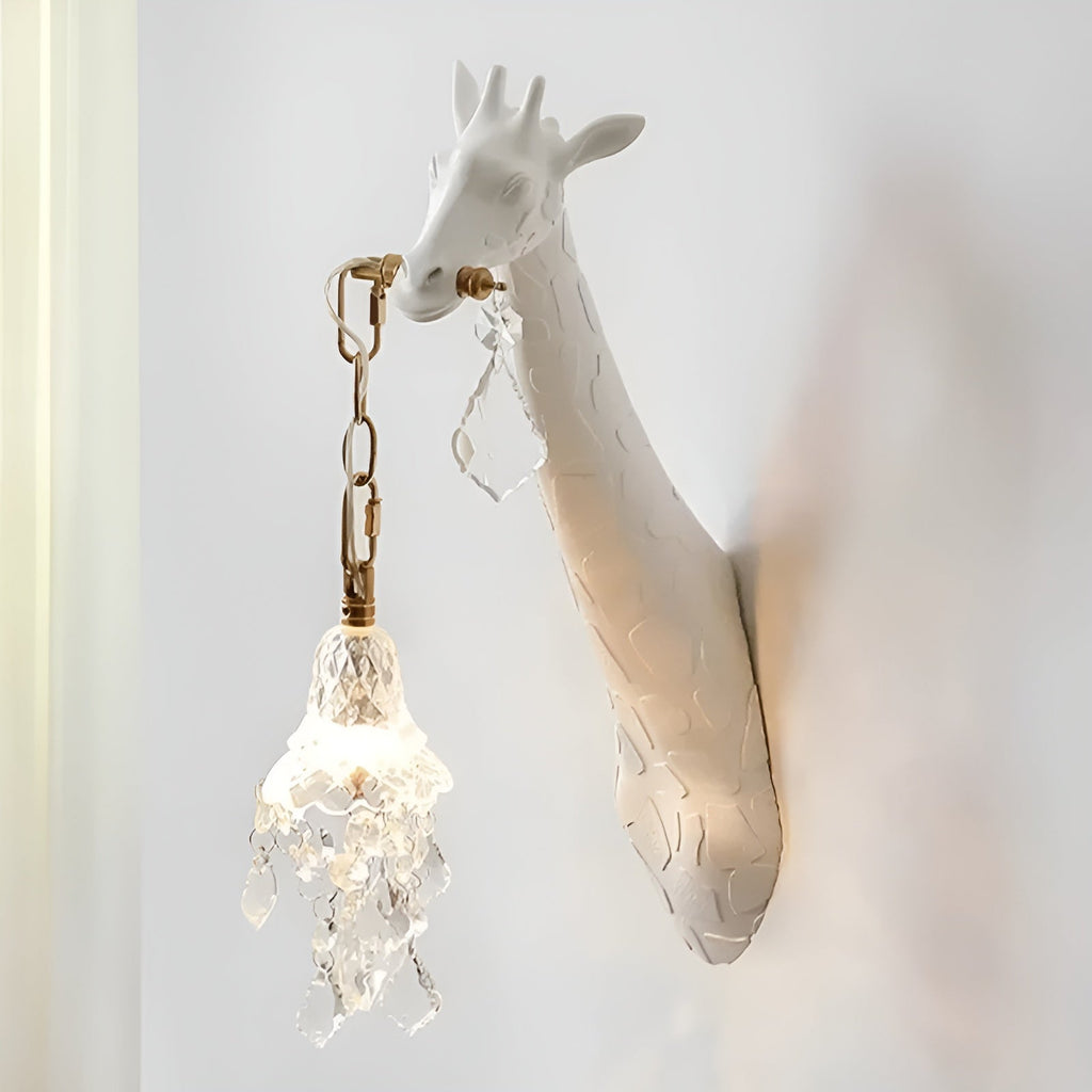 Lampada da parete con motivo giraffa – Illuminazione LED decorativa per soggiorno