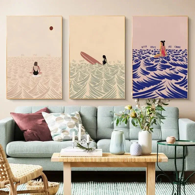 Poster di Brenna Beach Uomo e Ragazza