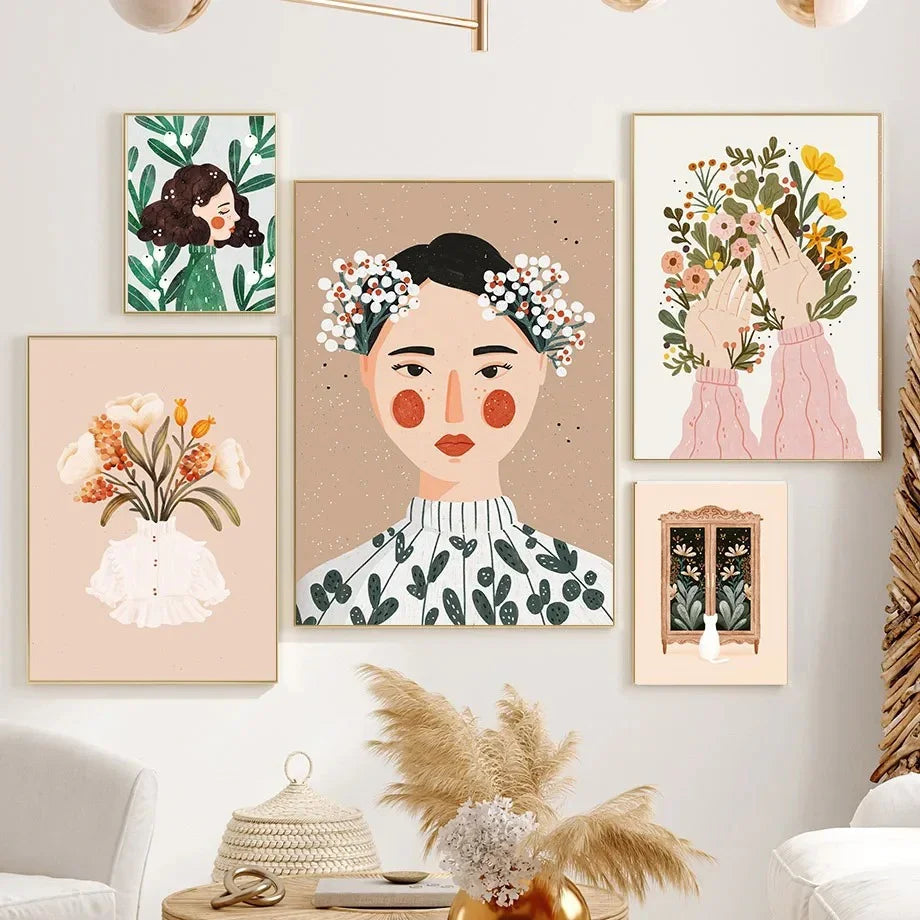 Stampa su Tela Ragazza Boho Fashion