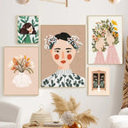 Stampa su Tela Ragazza Boho Fashion
