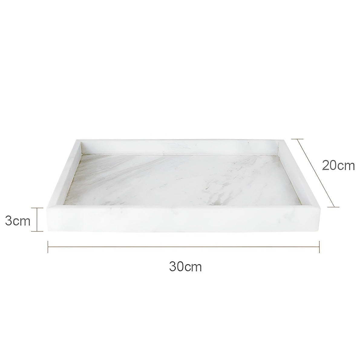 Set da Bagno in Marmo Bianco – Dispenser per Sapone, Porta Sapone, Spazzola per WC & Vassoio | Eleganti Accessori da Bagno