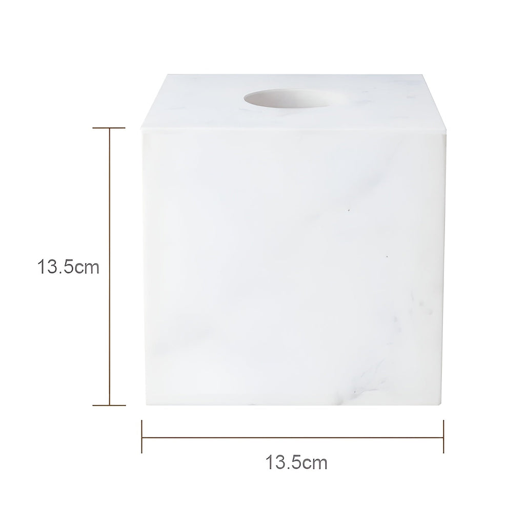 Set da Bagno in Marmo Bianco – Dispenser per Sapone, Porta Sapone, Spazzola per WC & Vassoio | Eleganti Accessori da Bagno