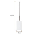 Set da Bagno in Marmo Bianco – Dispenser per Sapone, Porta Sapone, Spazzola per WC & Vassoio | Eleganti Accessori da Bagno