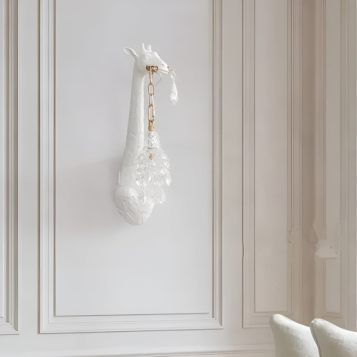 Lampada da parete con motivo giraffa – Illuminazione LED decorativa per soggiorno