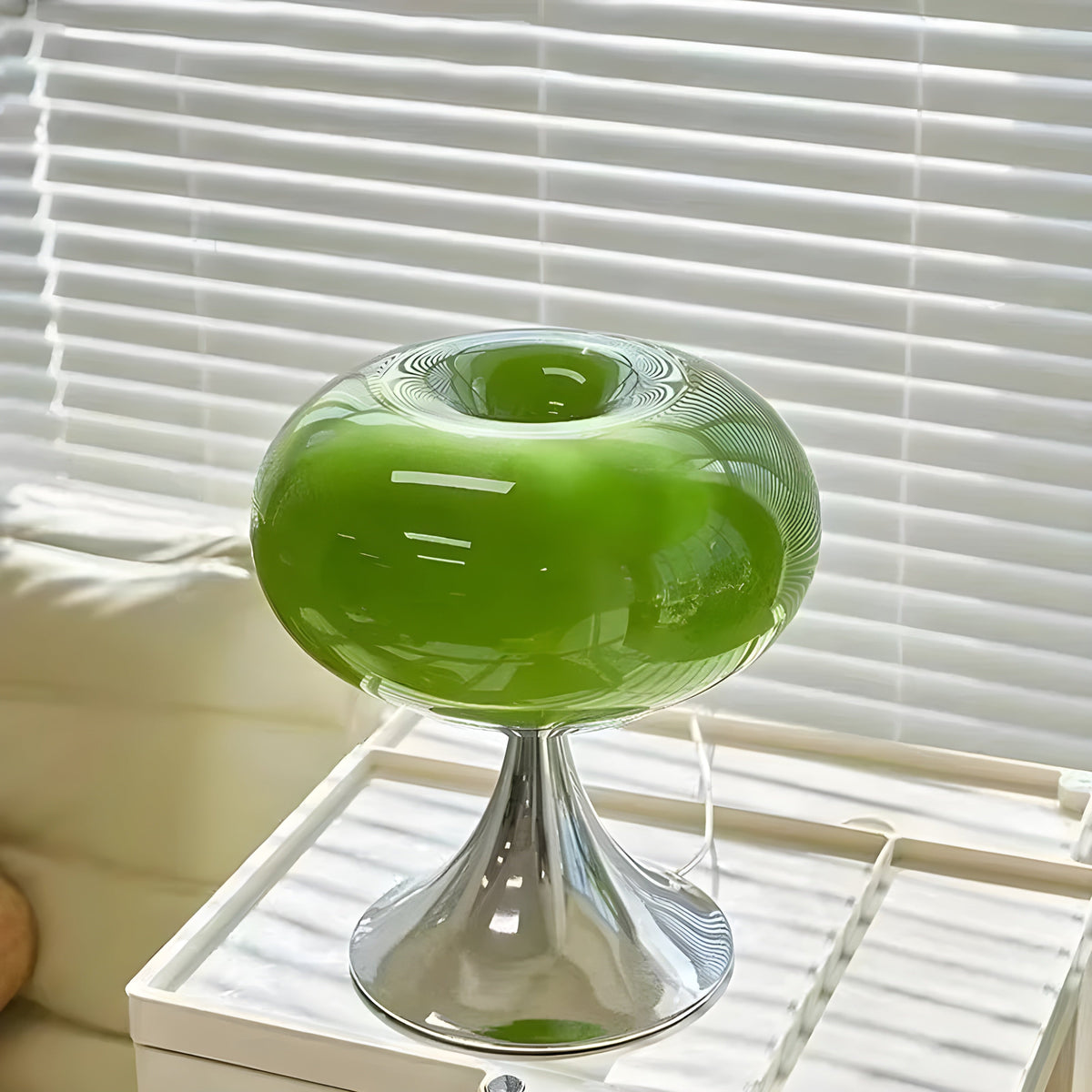 Lampada SereneCrystal - Elegante Lampada da Tavolo Retro