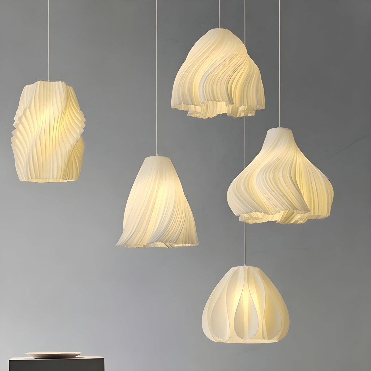 FloraBloom Light - Fiore stampato in 3D nordico come lampada sospesa