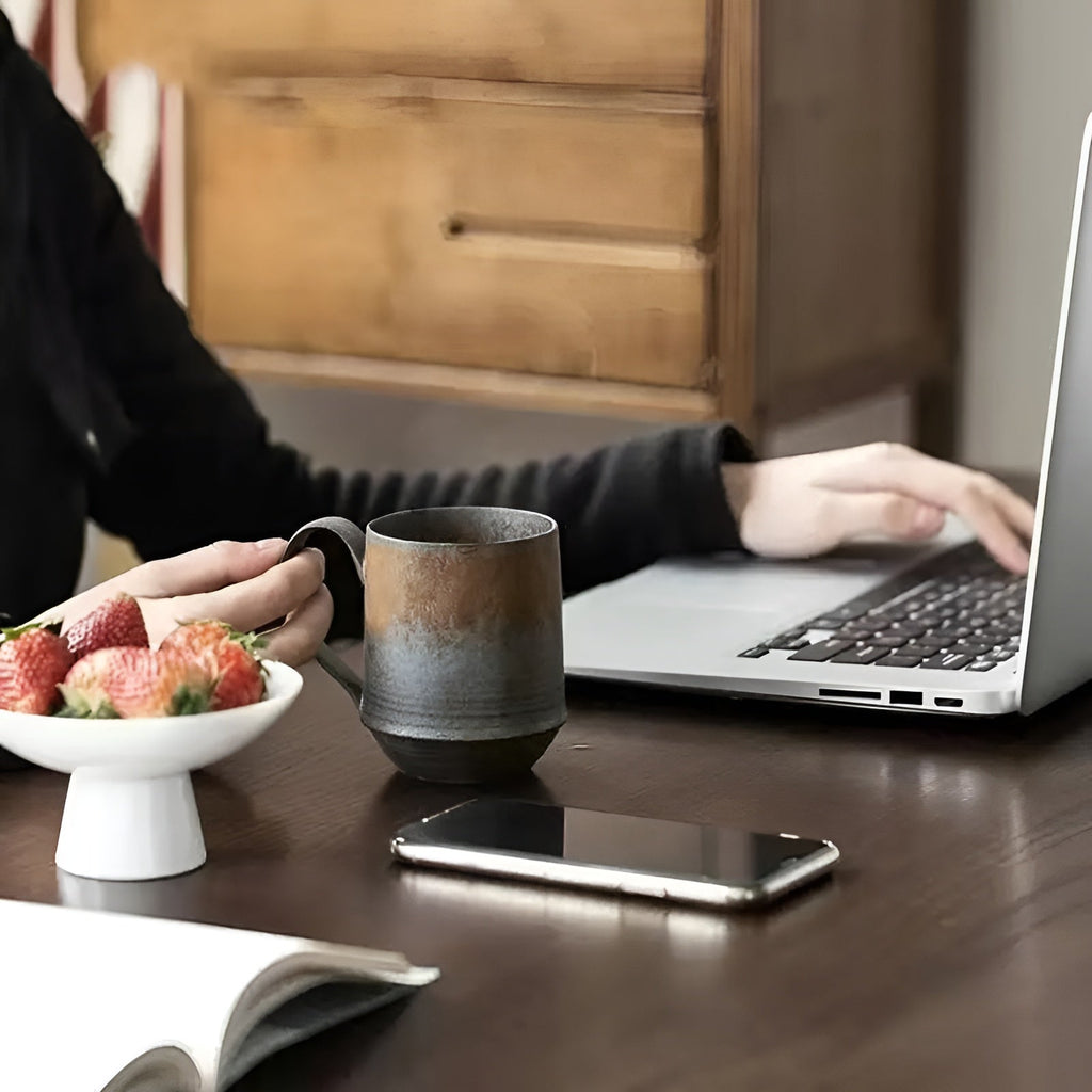 Tazza da caffè in stile rustico – Calda e Confortevole per l'Autunno