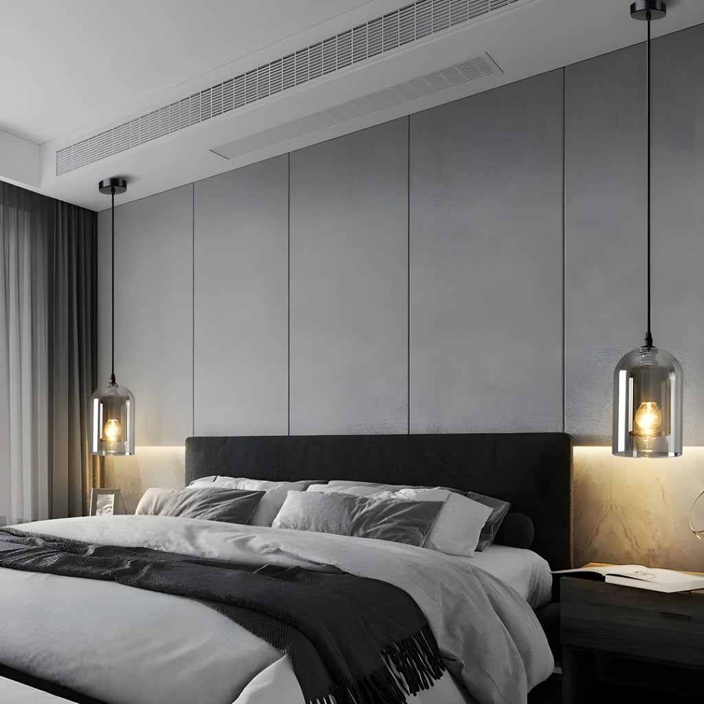SkyGleam Light - Moderna Lampada a Sospensione in Vetro Doppio