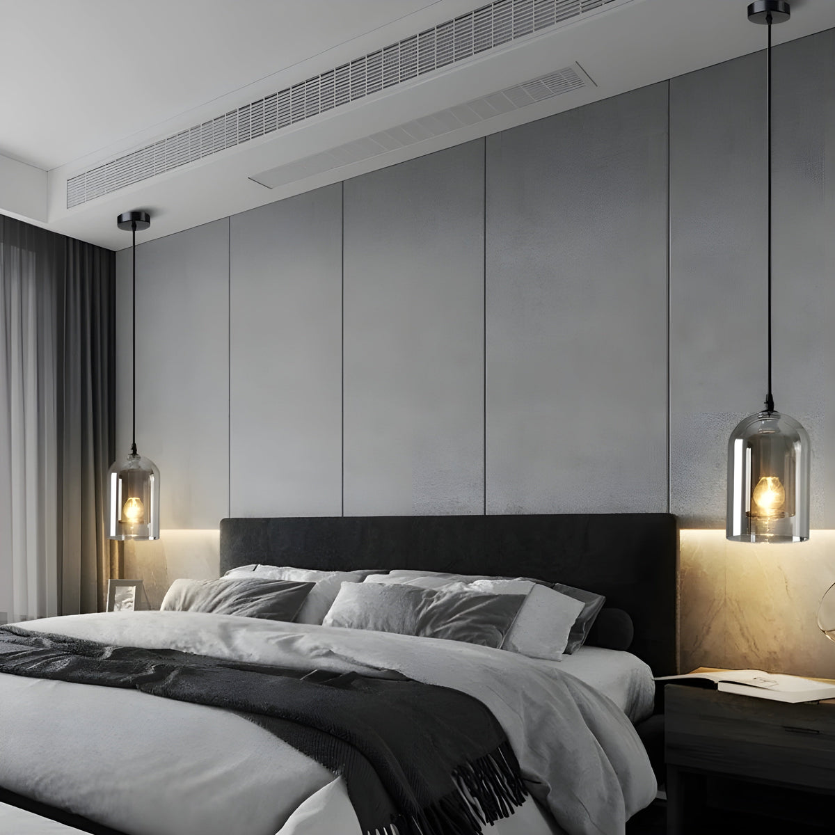 SkyGleam Light - Moderna Lampada a Sospensione in Vetro Doppio