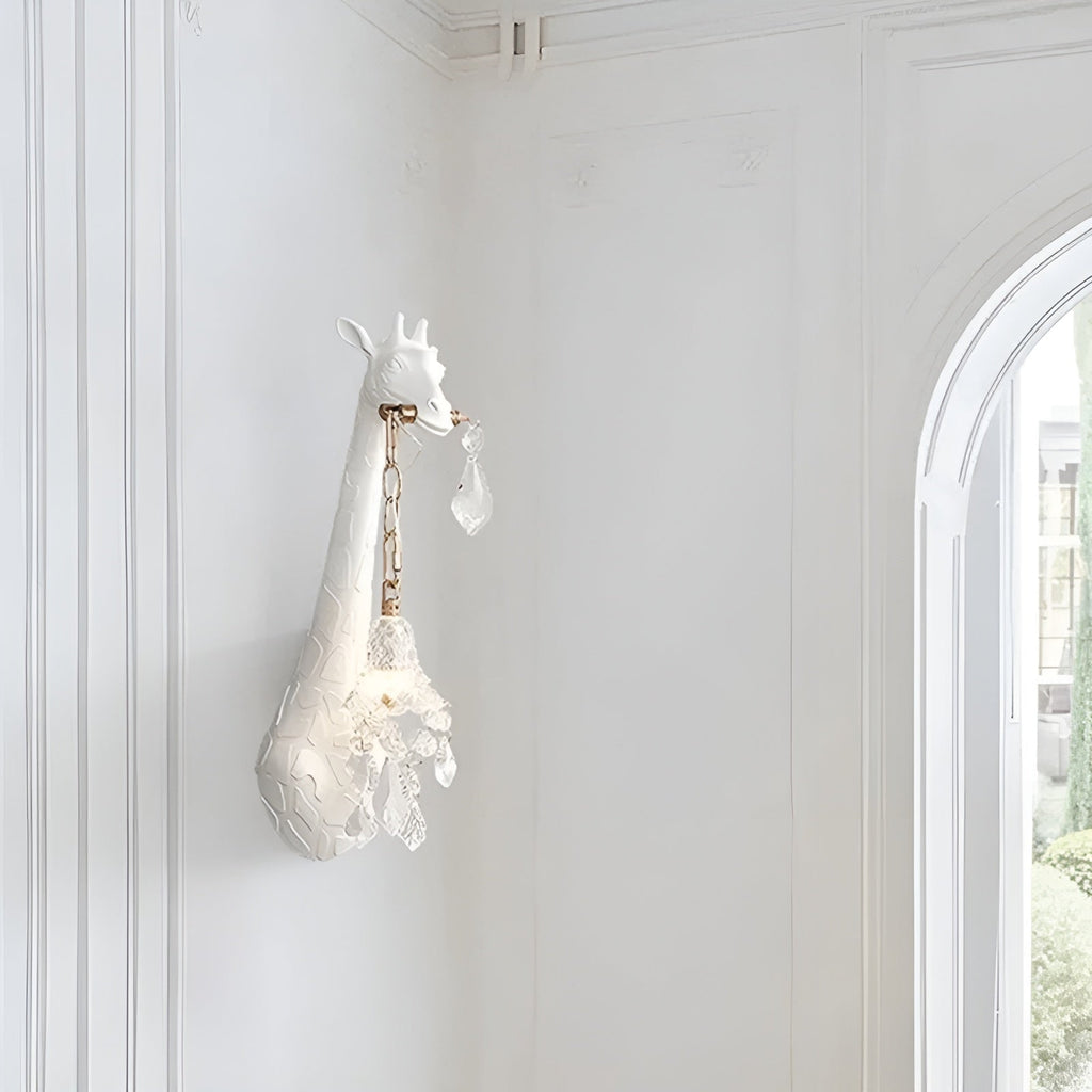 Lampada da parete con motivo giraffa – Illuminazione LED decorativa per soggiorno