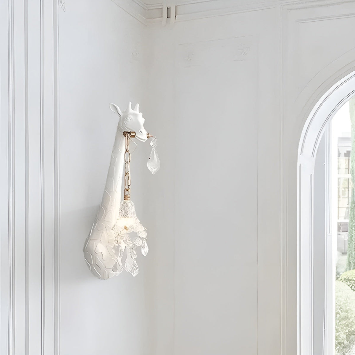 Lampada da parete con motivo giraffa – Illuminazione LED decorativa per soggiorno