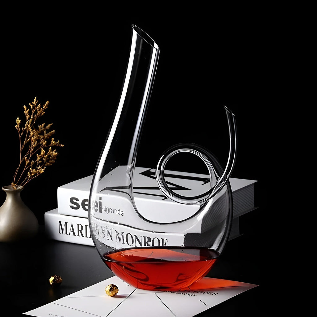 Decanter per vino Schwan Spirale – Design a spirale elegante | 1500 ml per casa o bar