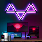 Smarte RGB Applique – Cambio colore e controllo musicale | Illuminazione ambientale perfetta per TV, camera da letto e sala giochi