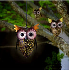 LumiOwl Light - Lampada a forma di gufo appesa a energia solare