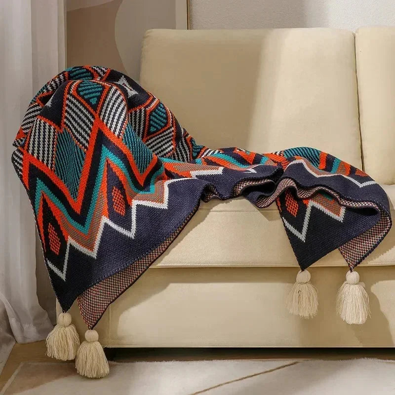 Morisse Coperta Tricot Bohemien