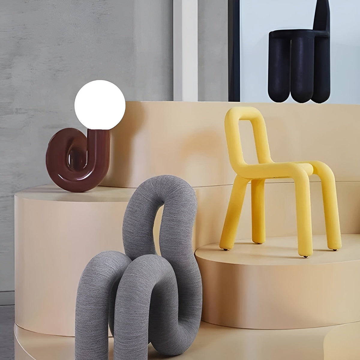 Lampada da tavolo in vetro minimalista – Design nordico elegante | Perfetta per camera da letto, soggiorno e ufficio
