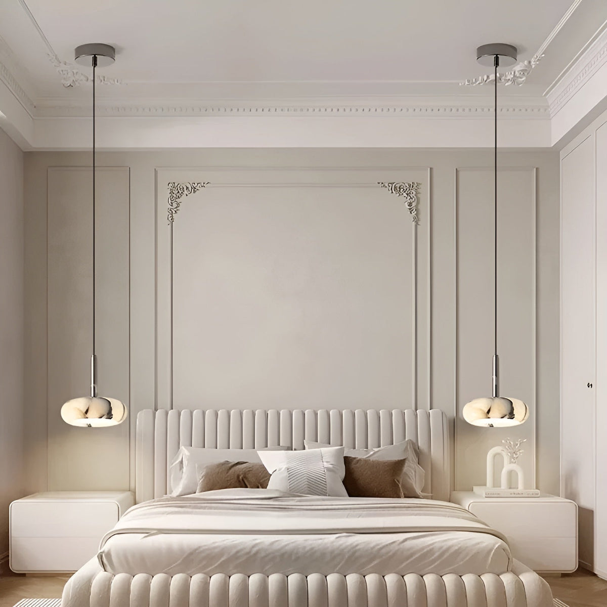 Lampada a sospensione LED in marmo – Illuminazione d'accento elegante per gli ambienti domestici