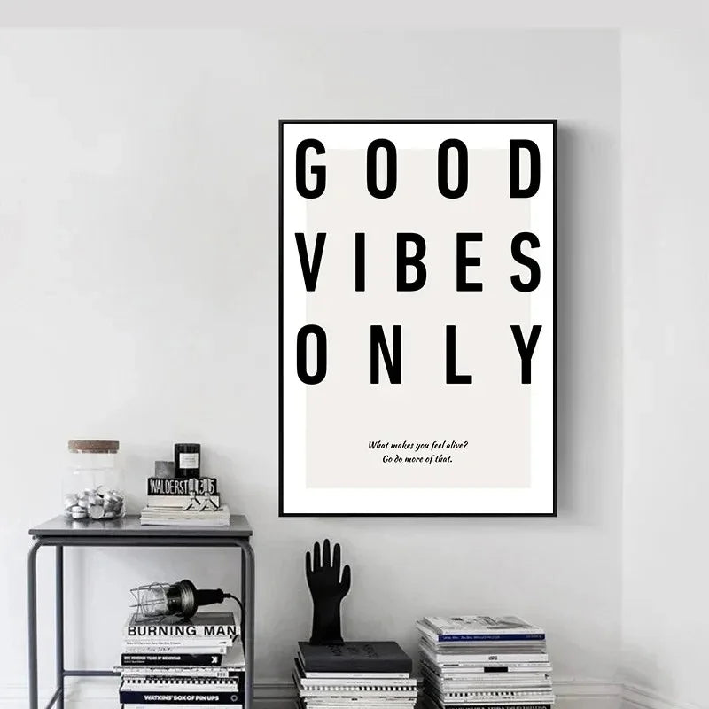 Arte da Parete Solo Vibrazioni Positive