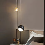 Lampada a sospensione in cristallo – Design elegante in stile scandinavo | Perfetta per camera da letto, soggiorno e tavolo da pranzo