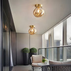 LustroCeil Light - Lampada da soffitto in vetro minimalista