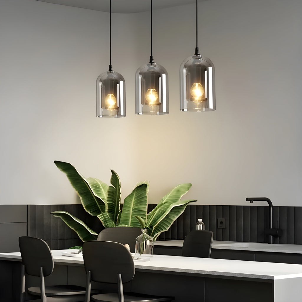 SkyGleam Light - Moderna Lampada a Sospensione in Vetro Doppio