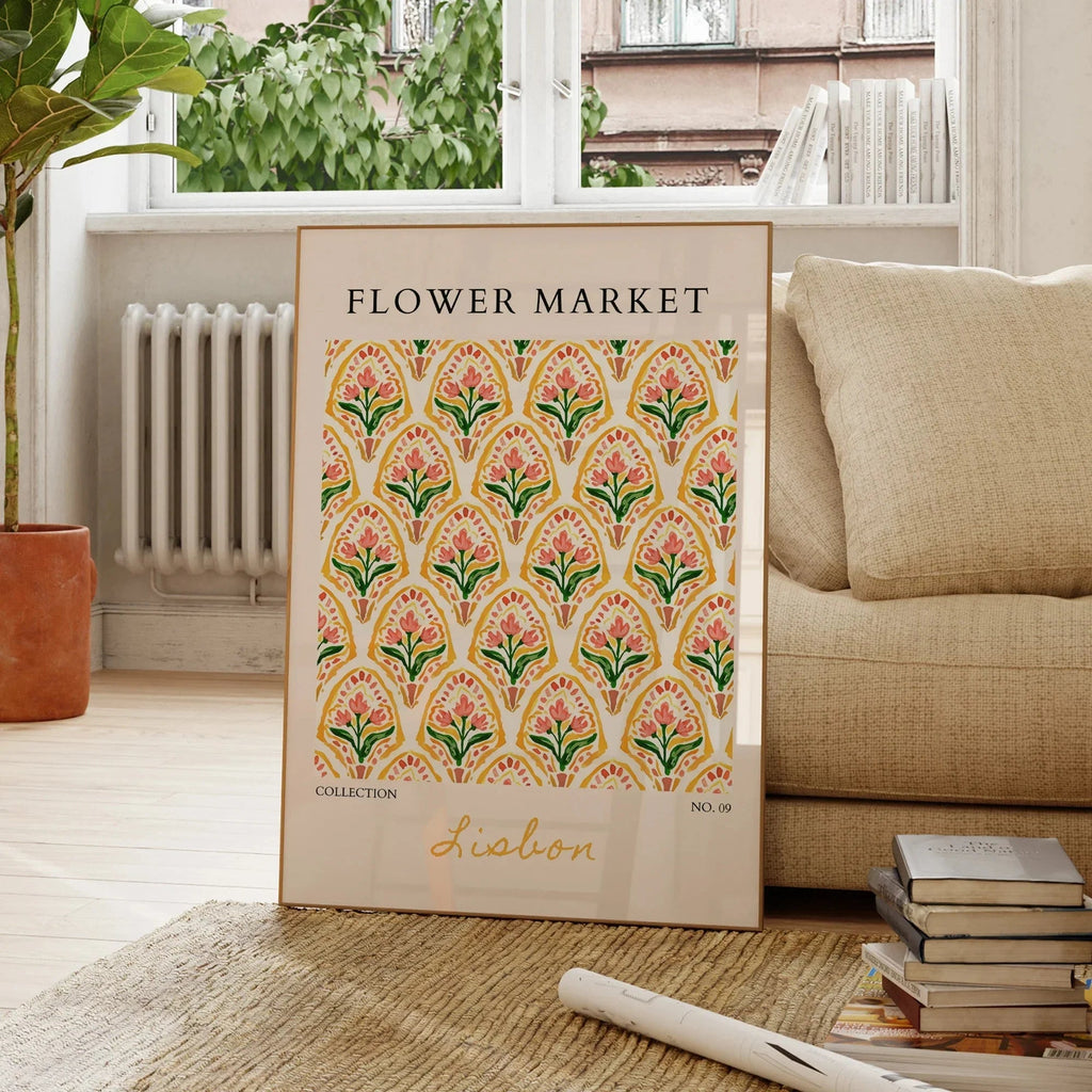 Poster in Tela del Mercato di Lisbona di Matisse