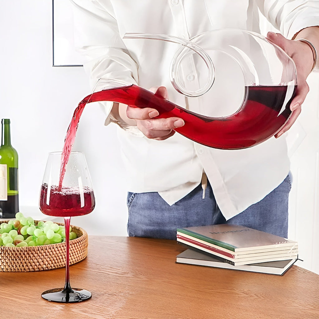 Decanter per vino Schwan Spirale – Design a spirale elegante | 1500 ml per casa o bar