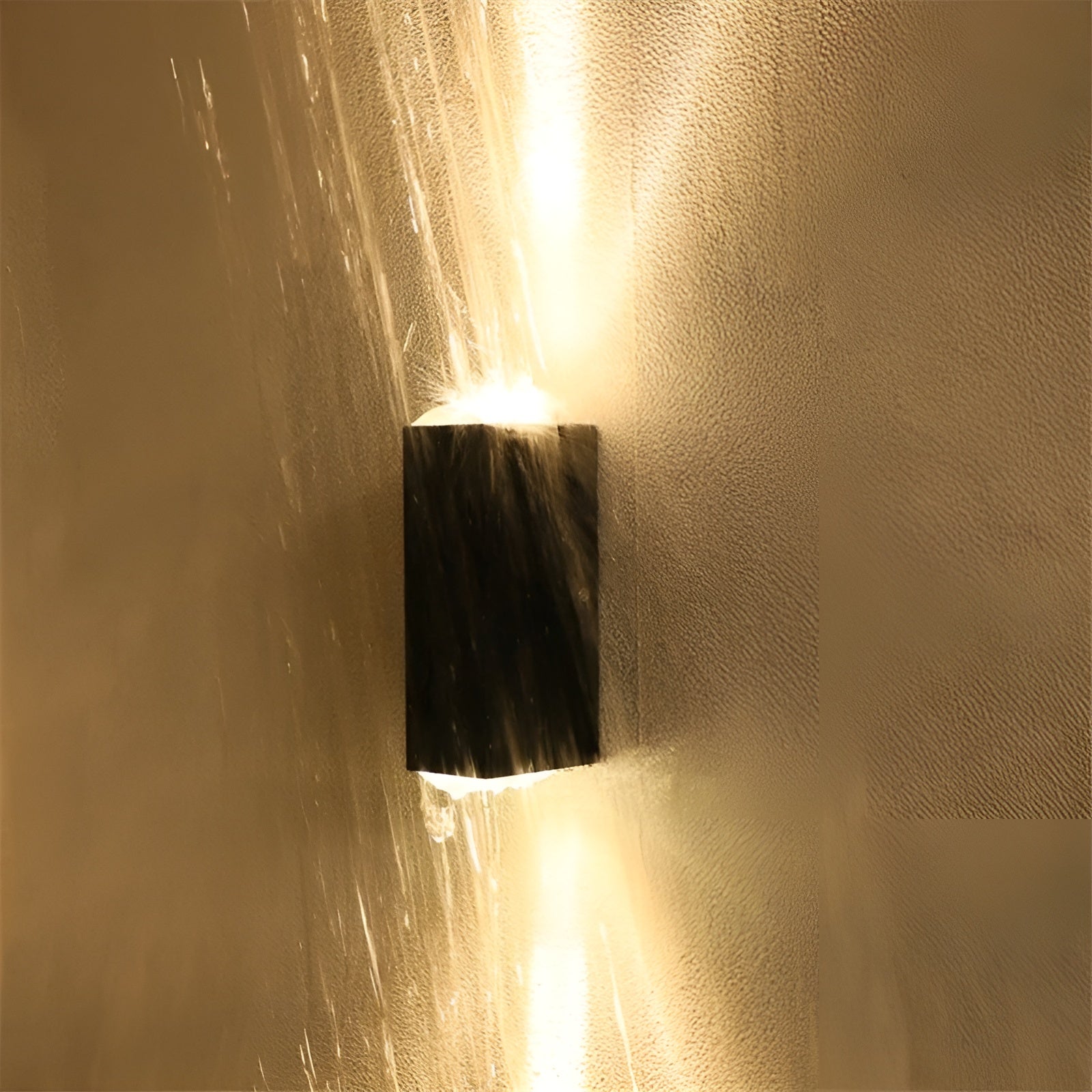 StoneGlow – Lampada a parete LED con effetto cemento per illuminazione interna ed esterna resistente alle intemperie