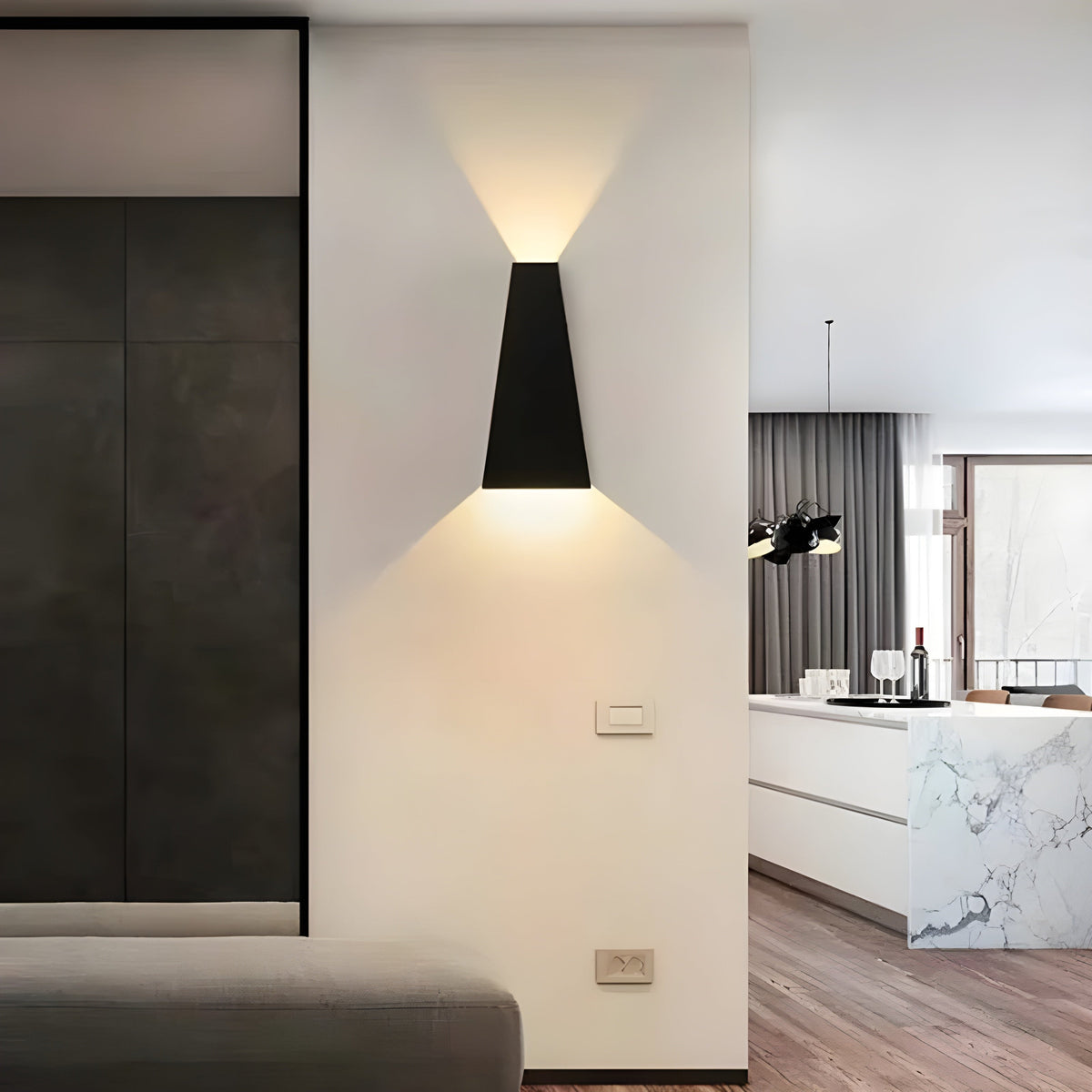 GlowHorizon Light – Lampada LED in alluminio nordico Up e Down