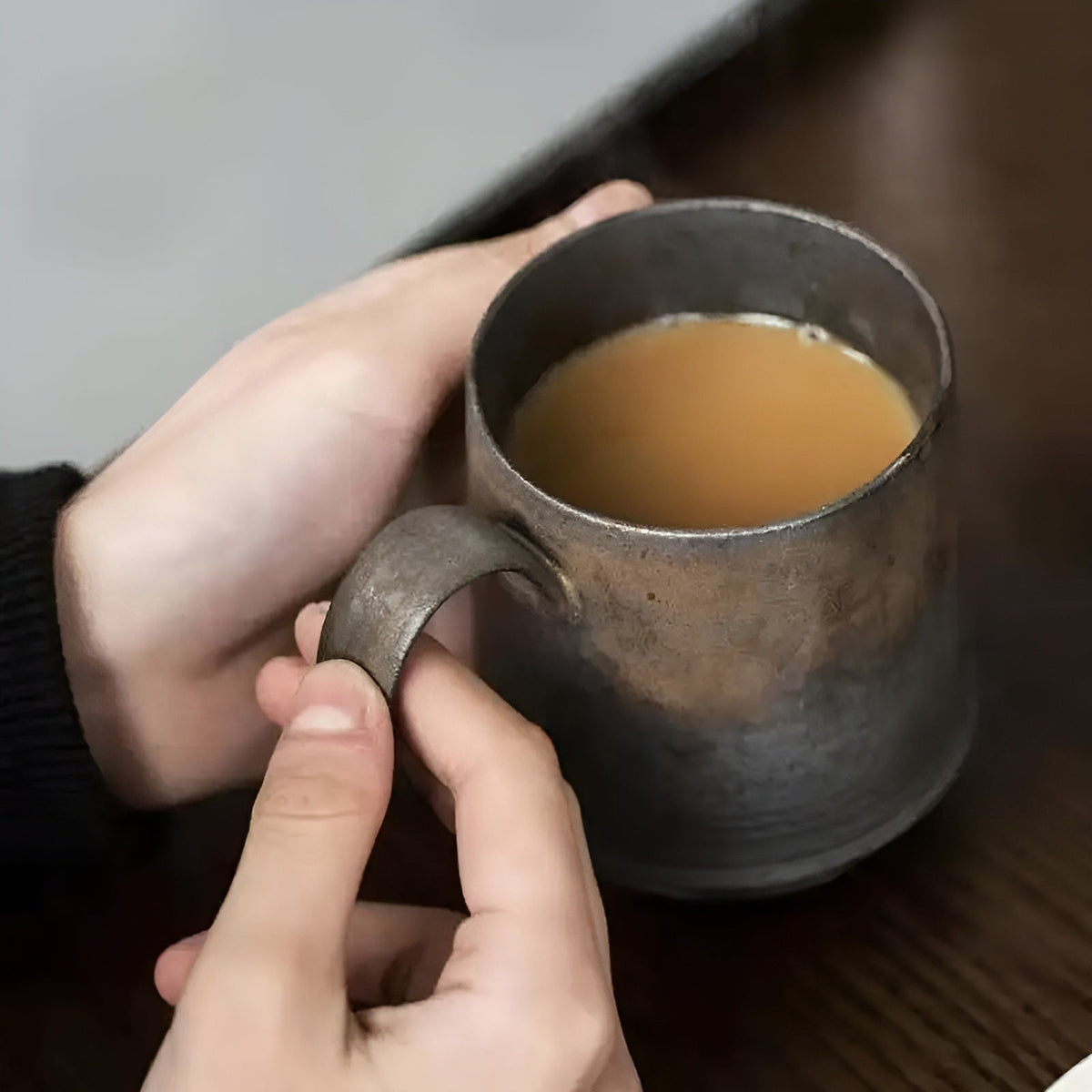 Tazza da caffè in stile rustico – Calda e Confortevole per l'Autunno