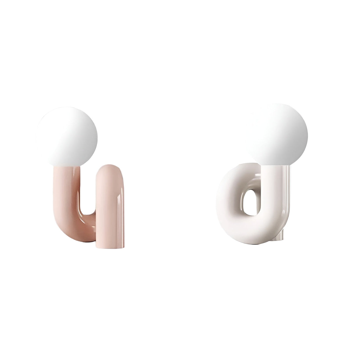 Lampada da tavolo in vetro minimalista – Design nordico elegante | Perfetta per camera da letto, soggiorno e ufficio