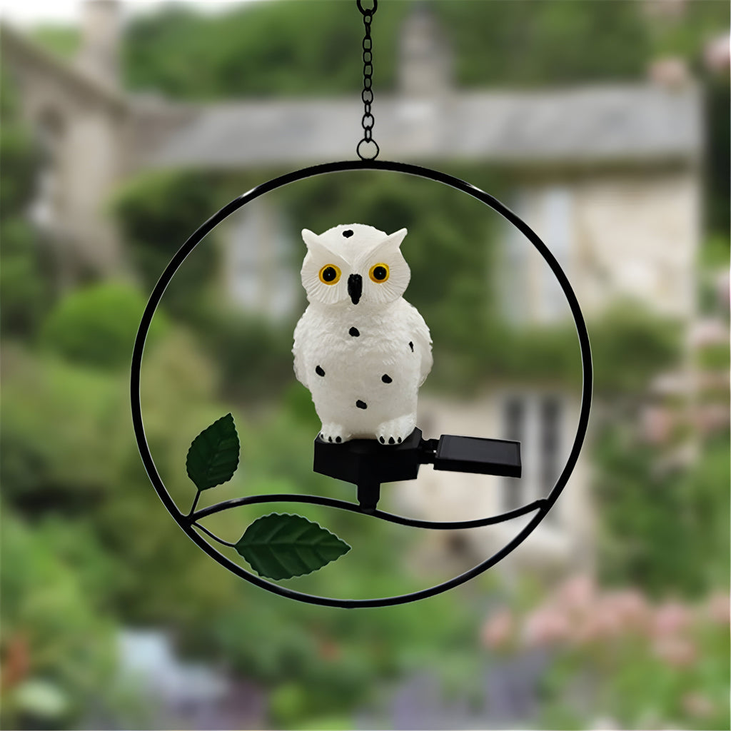 LumiOwl Light - Lampada a forma di gufo appesa a energia solare