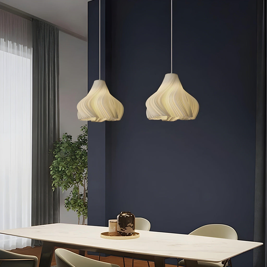 FloraBloom Light - Fiore stampato in 3D nordico come lampada sospesa