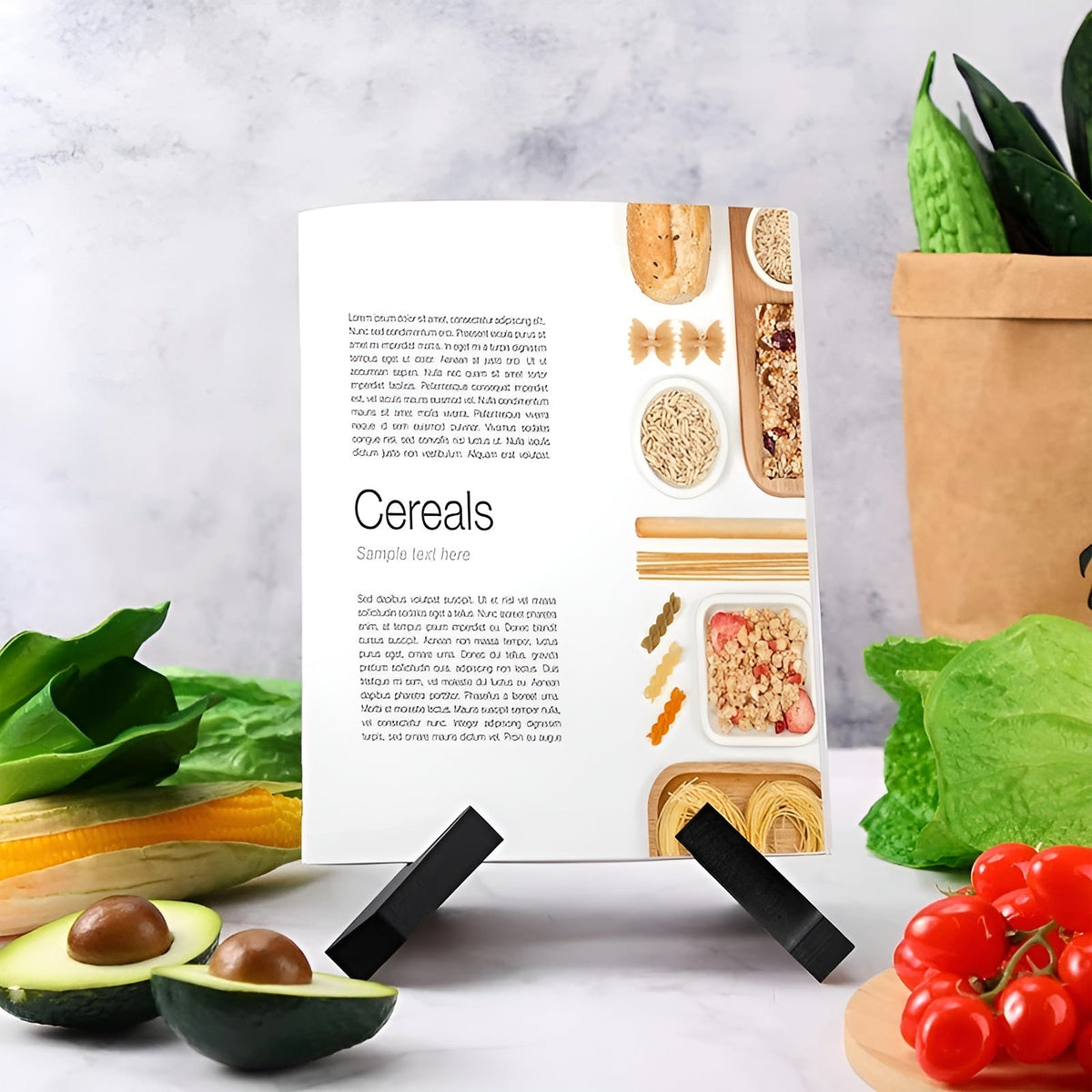 Porta-ricette in legno – Organizer da cucina elegante e durevole