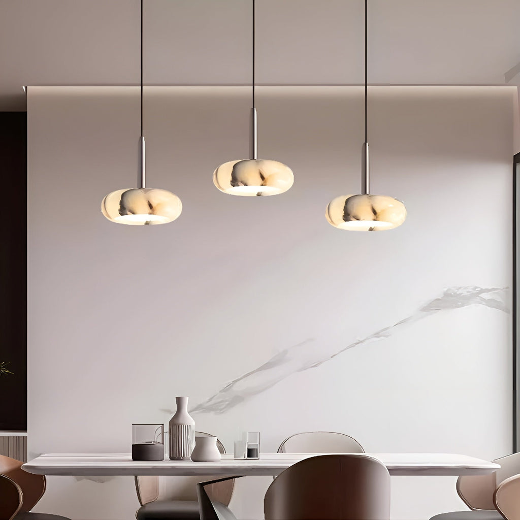 Lampada a sospensione LED in marmo – Illuminazione d'accento elegante per gli ambienti domestici