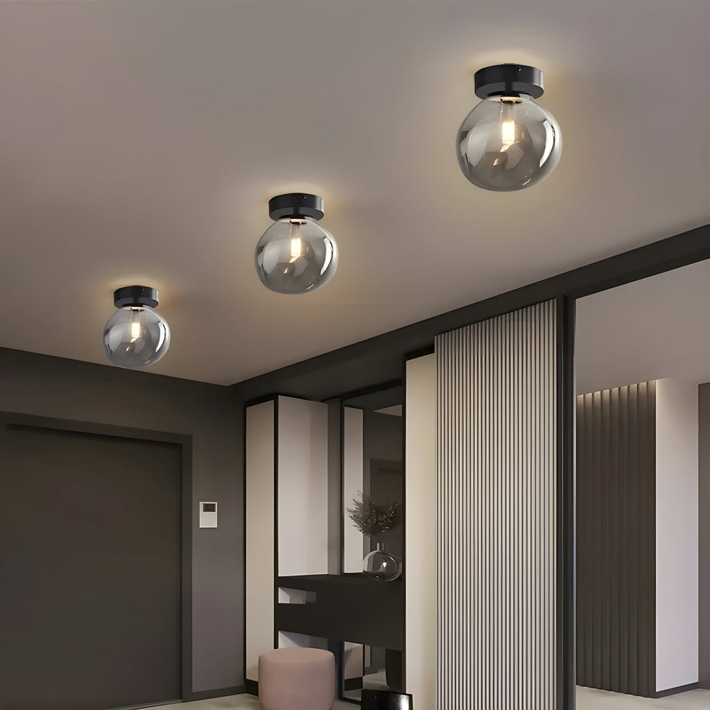LustroCeil Light - Lampada da soffitto in vetro minimalista