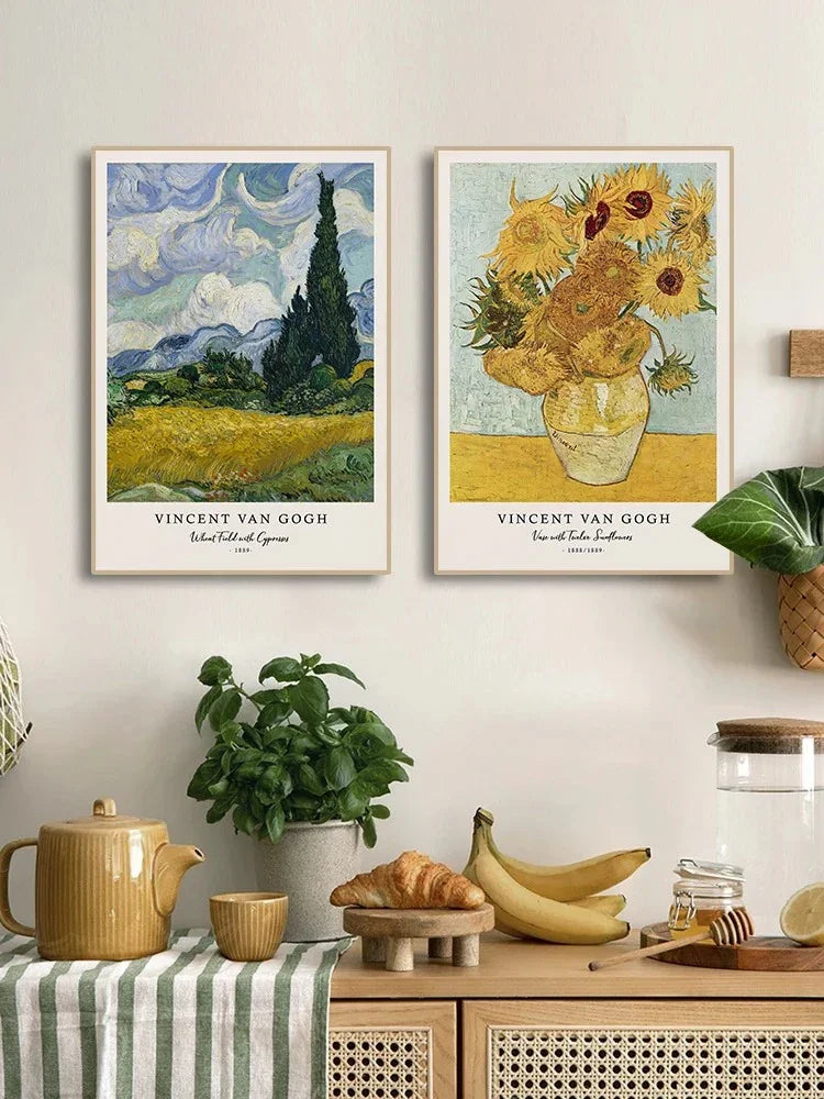 Collezione di Arte Murale Vintage di Van Gogh