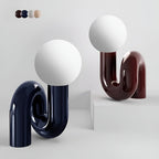 Lampada da tavolo in vetro minimalista – Design nordico elegante | Perfetta per camera da letto, soggiorno e ufficio