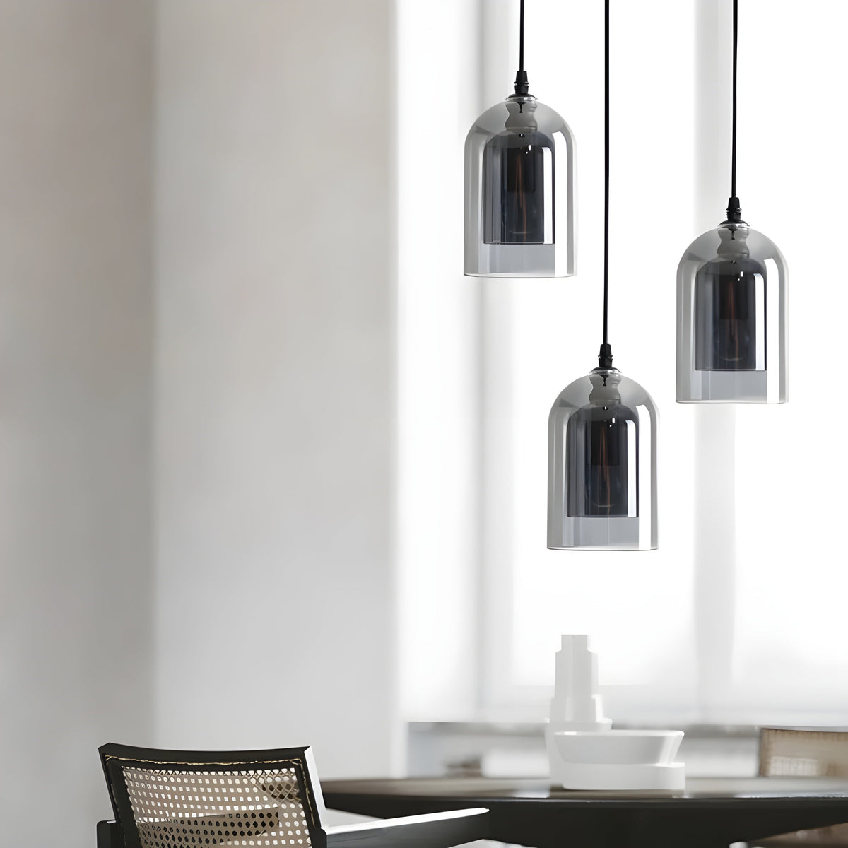 SkyGleam Light - Moderna Lampada a Sospensione in Vetro Doppio