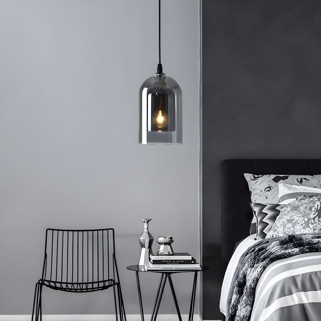 SkyGleam Light - Moderna Lampada a Sospensione in Vetro Doppio