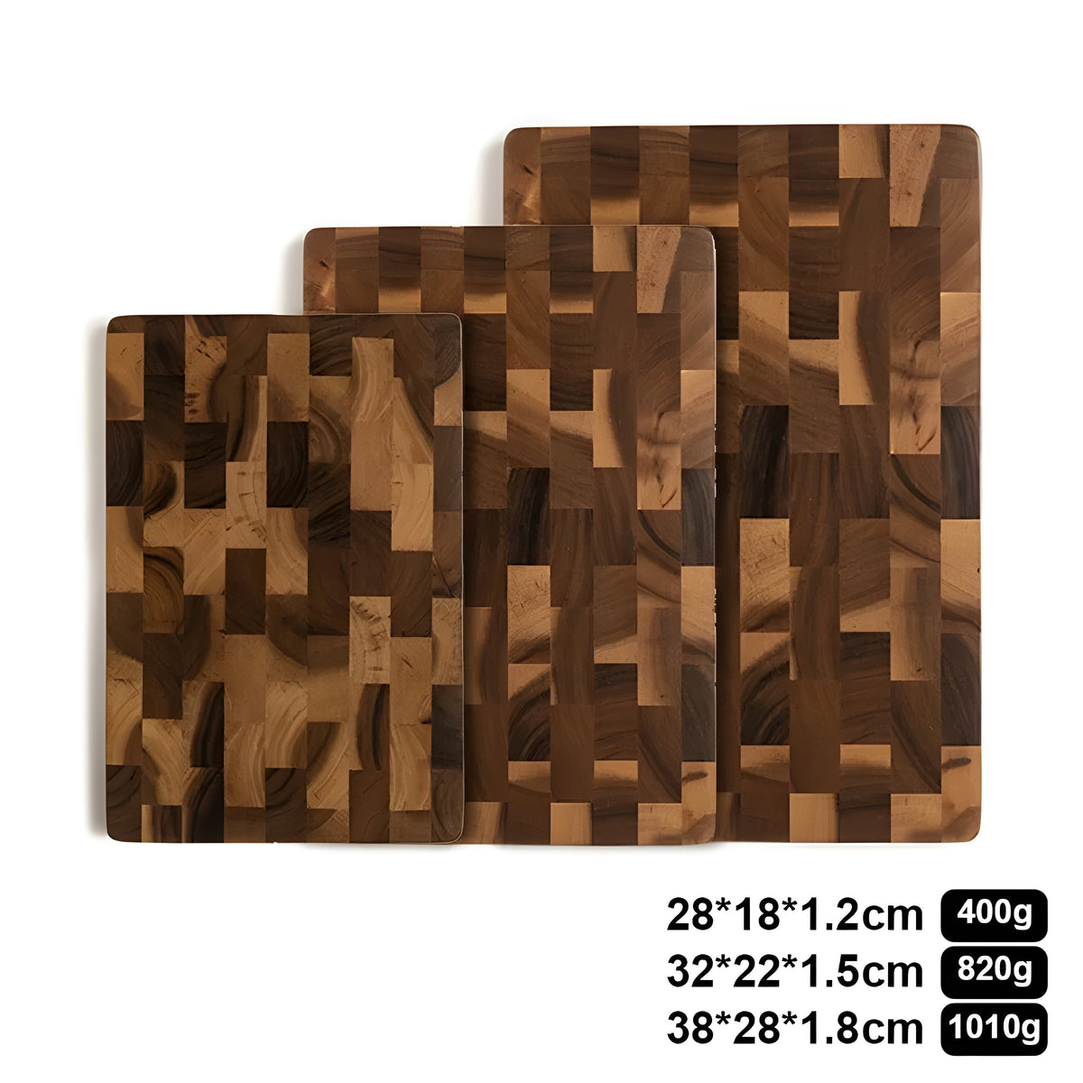 ChefHaven Board – Tagliere in legno di acacia con superficie doppia