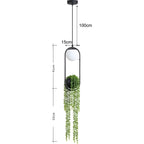 BotanicAura Light – Lampada a sospensione LED nordica con vaso per piante