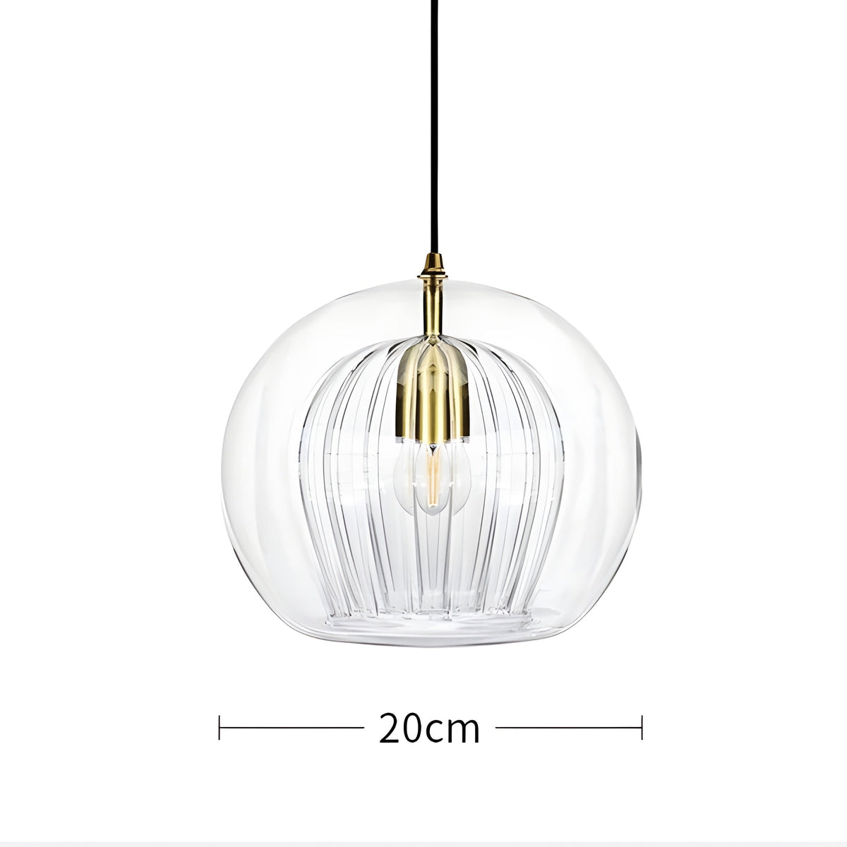 FrostedGlow Light – Lampada a sospensione in vetro moderna