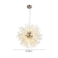 Lampadario LED con sfere di cristallo – Effetto Dente di Leone scintillante | Illuminazione elegante per soggiorno e sala da pranzo
