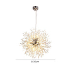 Lampadario LED con sfere di cristallo – Effetto Dente di Leone scintillante | Illuminazione elegante per soggiorno e sala da pranzo