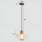 Lampada a sospensione in rame e marmo – design moderno e elegante | Perfetta per camere da letto e sale da pranzo
